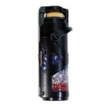 Parmida Tek Torch Pürmüz Siyah Desenli Metal Puro Çakmağı