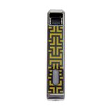 Parmida Tek Torch Pürmüz Siyah-Sarı Desenli Metal Puro Çakmağı