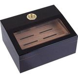 Parmida Yarım Cam Tavan Puro Humidor / Puro Saklama Kutusu - Siyah 0199