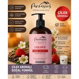 Parnassos Doğal Çilek Özlü Duyusal ve Afrodizyak Etkili Aromaterapi Masaj Yağı 400 ml