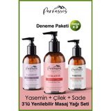 Parnassos Doğal Çilek ve Yasemin Özlü ve White Yenilebilir Aromaterapi Masaj Yağı Seti 150 ml