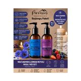 Parnassos Mavi Anemon & Orman Meyveli Doğal Masaj Yağı Seti 150 ml + 150 ml | Aromaterapi Masaj Yağı | Nemlendirici Çiftli Set