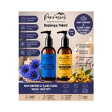 Parnassos Mavi Anemon & Ylang Ylang Doğal Masaj Yağı Seti 150 Ml + 150 Ml | Aromaterapi Masaj Yağı | Nemlendirici Çiftli Set