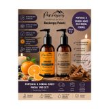 Parnassos Portakal & Sandal Ağacı Doğal Masaj Yağı Seti 150 ml + 150 ml | Aromaterapi Masaj Yağı | Nemlendirici Çiftli Set