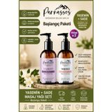 Parnassos Yasemin & Sade Masaj Yağı Seti 150 Ml + 150 Ml | Doğal Vücut Masaj Yağı İkili Paket