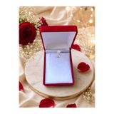 Parnevu Takı Kutusu # Kırmızı Lüks Kadife Takı Kutusu Sert Kapaklı Hediye Kutusu 8x6x3 cm Yüzük Kolye Küpe İçin Kadife Hediye Kutusu