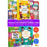 Parodi Yayınları 1.sınıf Okuma ve Anlama Gelişim Seti - 10 Kitap Ilk Okuma Kitapları - Resimli Türkçe Sözlük - Kitap Okuma Özet Defteri - Kalem Hediyeli
