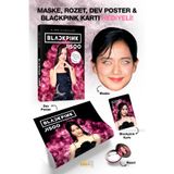 Parodi Yayınları Blackpink Jisoo K-pop Biyografi Kitabı - Maske, Dev Poster, Rozet, Blackpink Kartı Hediyeli Set