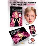 Parodi Yayınları Blackpink Rose K-pop Biyografi Kitabı - Maske, Dev Poster, Rozet, Blackpink Kartı Hediyeli Set