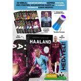 Parodi Yayınları Haaland Futbolcu Kitabı - Maç Kornası, 3D Biblo, Dev Poster, Sticker, 14 Kart ve Koleksiyon Kartı Hediyeli Set