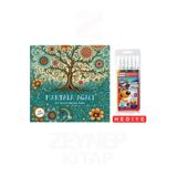 Parodi Yayınları Her Yaş İçin Mandala Kitabı-Mandala Ağacı-(6'lı Boya Kalemi Hediye)