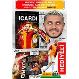 Parodi Yayınları Icardi Futbolcu Kitabı - Bileklik, Maske, 3D Biblo, Dev Poster, Hareketli Kart Hediyeli Set