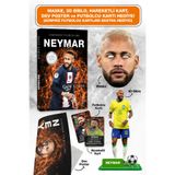 Parodi Yayınları Neymar Futbolcu Kitabı - Maske, 3D Biblo, Dev Poster, Hareketli Kart Hediyeli Set