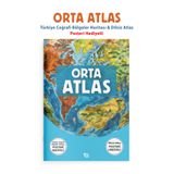 Parodi Yayınları Orta Atlas | Türkiye Coğrafi Bölgeler Haritası Posteri ve Dilsiz Atlas Hediyeli