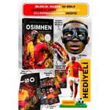 Parodi Yayınları Osimhen Futbolcu Kitabı - Bileklik, Maske, 3D Biblo, Dev Poster, Kart Hediyeli Set