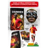 Parodi Yayınları Osimhen Futbolcu Kitabı - Maske, 3D Biblo, Dev Poster, Kart Hediyeli Set