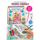Parodi Yayınları Prenses Mandala Boyama Kitabı | Çocuk Mandala Kitabı | 6 Renk Keçeli Kalem, Uçlu Kalem ve 75 Çıkartma Hediyeli