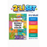 Parodi Yayınları Resimli Türkçe Sözlük ve Parrot 5’li Renkli Silgi 2’li Okul Seti