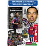 Parodi Yayınları Ronaldinho Futbolcu Kitabı - Bileklik, Maske, 3D Biblo, Dev Poster, Hareketli Kart ve 8'li Kart Hediyeli Set