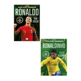 Parodi Yayınları RONALDİNHO + RONALDO Benim Futbol Kahramanım - Büyük Poster Futbolcu Kartı HEDİYE - 2 KİTAP SET