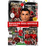 Parodi Yayınları Ronaldo Futbolcu Kitabı Özel Kutulu Hediye Seti - Bileklik, 3D Biblo, Maske, Maç Kornası, Anahtarlık, 2 Dev Poster, 10 Kart, 2 Sticker, Defter ve Silgi Hediyeli