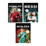 Parodi Yayınları RONALDO / MESSİ / MUSLERA Sahanın Yıldızları ( Büyük Poster Stcker Futbolcu Kartı HEDİYE ) 3 KİTAP