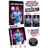 Parodi Yayınları Sahanın Yıldızları De Bruyne Kitabı Poster + Solo Test Hediyeli Set