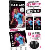 Parodi Yayınları Sahanın Yıldızları Haaland Kitabı Poster + Solo Test Hediyeli Set