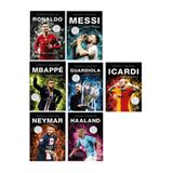 Parodi Yayınları Sahanın Yıldızları RONALDO - MESSİ - İCARDİ ( Poster Sticker Futbolcu Kartı Hediyeli Toplam 7 KİTAP