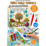 Parodi Yayınları Sihirli Bahçe Mandala Boyama Kitabı | Çocuk Mandala Kitabı | 6 Renk Keçeli Kalem, Uçlu Kalem ve 75 Çıkartma Hediyeli - SİHİRLİ BAHÇE