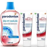 Parodontax Beyazlatıcı 2 x 75 ml Diş Macunu + Ekstra Ferah Ağız Bakım Suyu