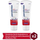 Parodontax Diş Eti Güçlendirme Koruma Hyalüronik Asitli 2x75 ml Beyazlatıcı Diş Macunu