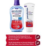 Parodontax Diş Eti Güçlendirme ve Koruma Diş Macunu 75ML + Diş Eti Güçlendirme ve Koruma Ağız Bakım Suyu Ferah Nane 500ML