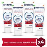 Parodontax Diş Macunu Tam Koruma Ekstra Ferahlık Nane Aromalı 4x50 ml İngiltere Menşeli