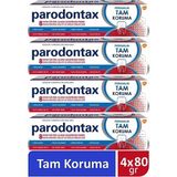 Parodontax Ferahlık Tam Koruma Diş Macunu Koruyucu 4 x 80 gr Taze Aroma ile Etkili Temizlik