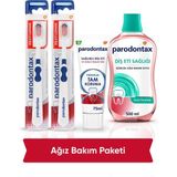 Parodontax Nane Ferahlığı Ağız Bakım Seti Beyazlatıcı Özellikli 500 ml Diş Eti Sağlığı