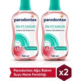 Parodontax Nane Ferahlığı Ağız Bakım Suyu 500 ml x 2 – Uzun Süre Ferah Nefes ve Plak Oluşumuna Karşı Koruma