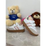 Parparastil MINISTEP Pudra Unisex Çocuk Spor Ayakkabı Cırt Cırtlı Rahat ve Şık Günlük Sneaker