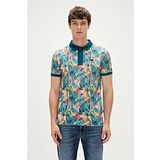 Parrot Thyme Yeşil Polo Yaka Desenli Erkek T-Shirt