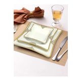 Pars 12 Kişilik Porselen Gold Yemek Takımı 48 Parça Yemek Tabağı,çorba Kasesi.servis Tabağı,pasta Tabağı