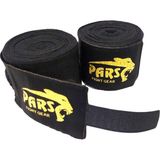 Pars 5 Metre Uzunlukta Boks Kickboks Muay Thai Bandajı Siyah Renk Standart Özellikli