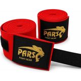 Pars Elastik Boks Kickboks Muaythai Bandajı 3,5 Metre Çift - Standart - Kırmızı