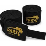 Pars Elastik Boks Kickboks Muaythai Bandajı 3,5 Metre Çift - Standart - Siyah