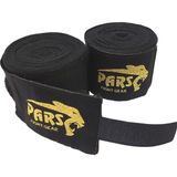 Pars Elastik Boks Kickboks Muaythai Bandajı 3,5 Metre Çift - Standart - Siyah