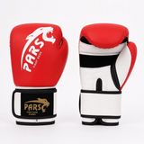 Pars Force Kırmızı Boks & Kick Boks Eldiveni Suni Deri Malzeme ile Antrenman İçin Özel Tasarım - 8 oz