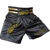 Pars Kick Boks Şortu Nakışlı Siyah - M