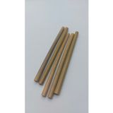 Pars Mum % 100 Doğal Doğal Bambu Pipet 19 Cm 5 Adet-temizleme Telli-çevreyle Dost Doğal Pipet