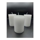 Pars Mum Soya Parafinli Beyaz (1 Adet) 100-110 Saat Yanma Süreli Çap:10 Cm Boy:15 Silindir Blok Mum Beyaz