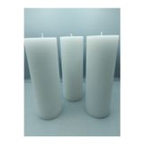Pars Mum Soya Parafinli Beyaz 1 Adet 140-150 Saat Yanma Süreli Çap:7 Cm Boy:20 Silindir Blok Mum Beyaz