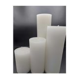 Pars Mum Soya Parafinli BEYAZ Çap:7 Cm Boy:10-15-20-25 Cm Silindir Blok Mum 460-470 Saat Yanma Süreli BEYAZ